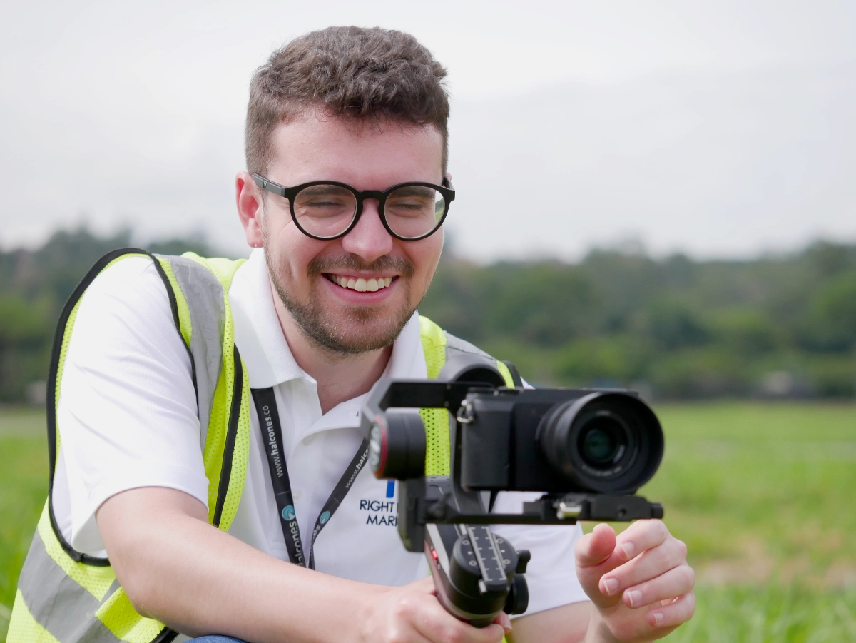 Right Rudder Marketing Videography Team Filming a Flight School Promo Video