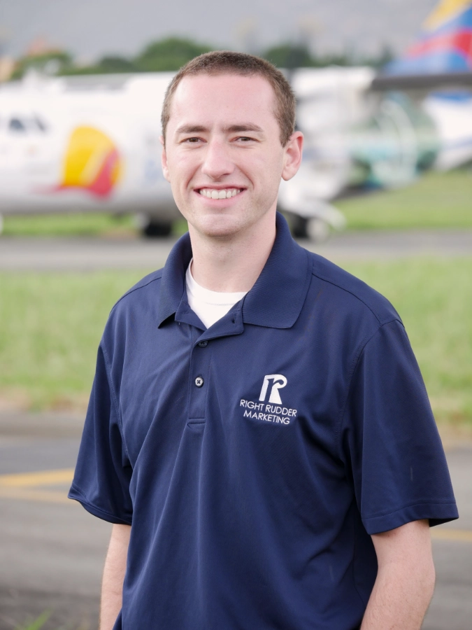 Portrait of Sam Settle, Sales and Marketing Assistant at Right Rudder Marketing